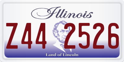 IL license plate Z442526