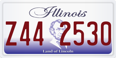 IL license plate Z442530