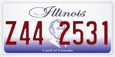 IL license plate Z442531