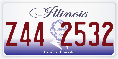 IL license plate Z442532