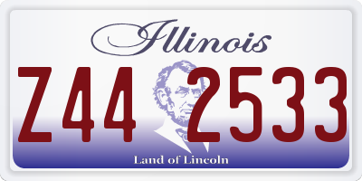 IL license plate Z442533