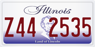 IL license plate Z442535
