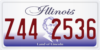 IL license plate Z442536