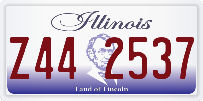 IL license plate Z442537