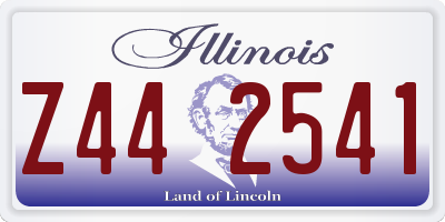 IL license plate Z442541
