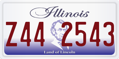 IL license plate Z442543