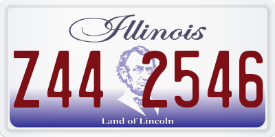 IL license plate Z442546