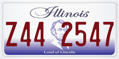 IL license plate Z442547