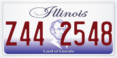 IL license plate Z442548