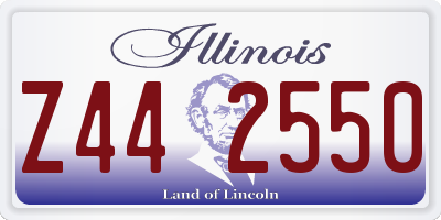 IL license plate Z442550