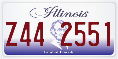 IL license plate Z442551