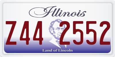 IL license plate Z442552