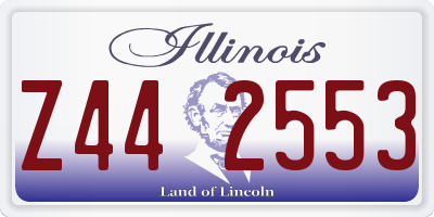 IL license plate Z442553