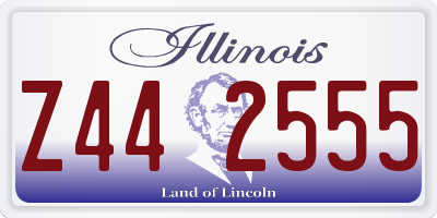 IL license plate Z442555