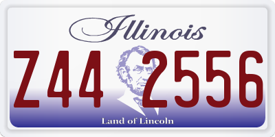 IL license plate Z442556