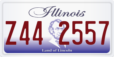 IL license plate Z442557