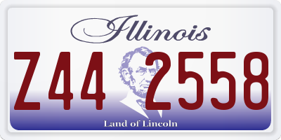 IL license plate Z442558