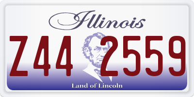 IL license plate Z442559
