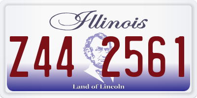 IL license plate Z442561