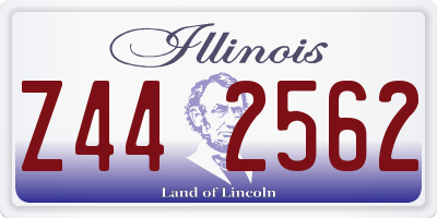 IL license plate Z442562