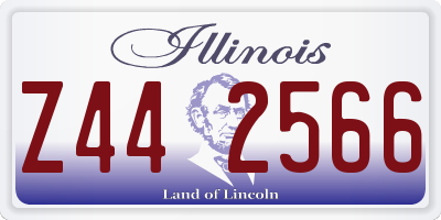 IL license plate Z442566