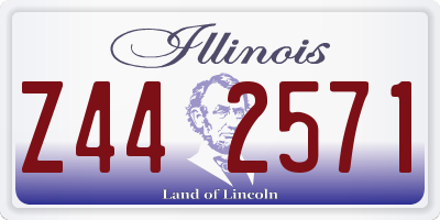 IL license plate Z442571
