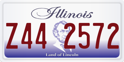 IL license plate Z442572