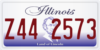 IL license plate Z442573