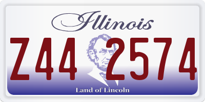 IL license plate Z442574