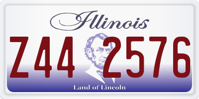 IL license plate Z442576