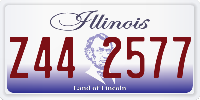 IL license plate Z442577