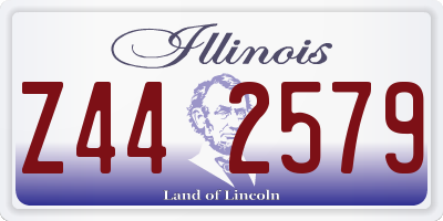 IL license plate Z442579