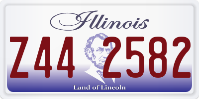 IL license plate Z442582