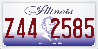 IL license plate Z442585