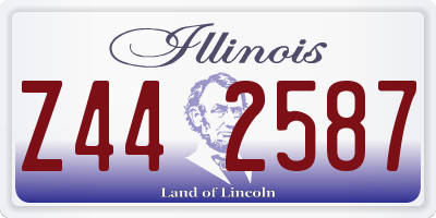 IL license plate Z442587
