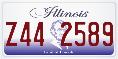 IL license plate Z442589