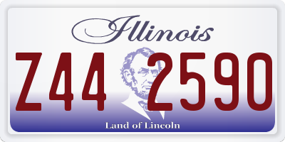IL license plate Z442590