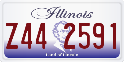 IL license plate Z442591