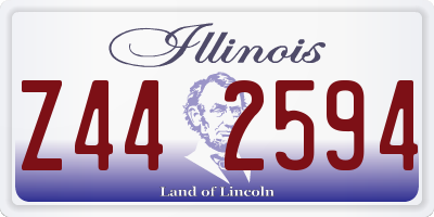 IL license plate Z442594
