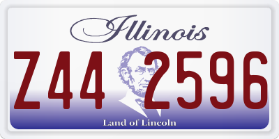 IL license plate Z442596