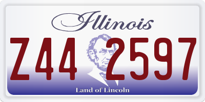 IL license plate Z442597