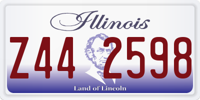 IL license plate Z442598