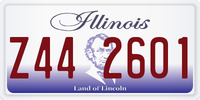 IL license plate Z442601