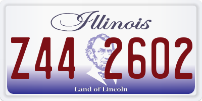 IL license plate Z442602