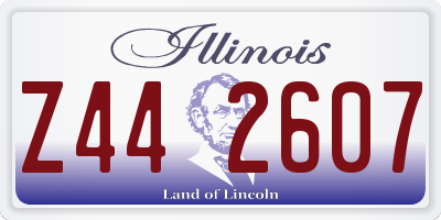 IL license plate Z442607