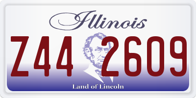 IL license plate Z442609