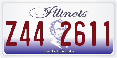 IL license plate Z442611