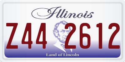 IL license plate Z442612
