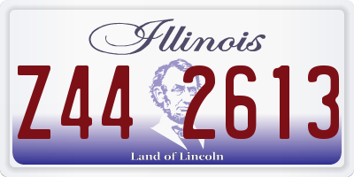 IL license plate Z442613