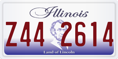 IL license plate Z442614